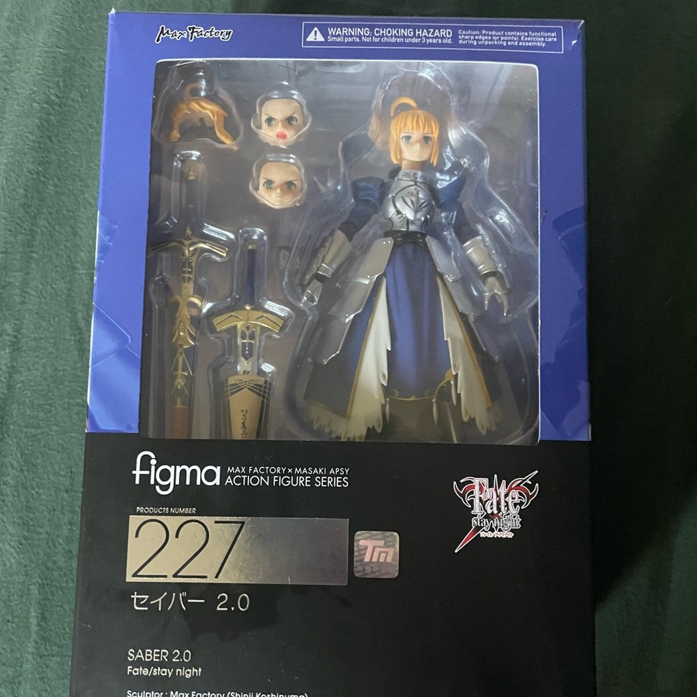 figma figure of saber fate stay night